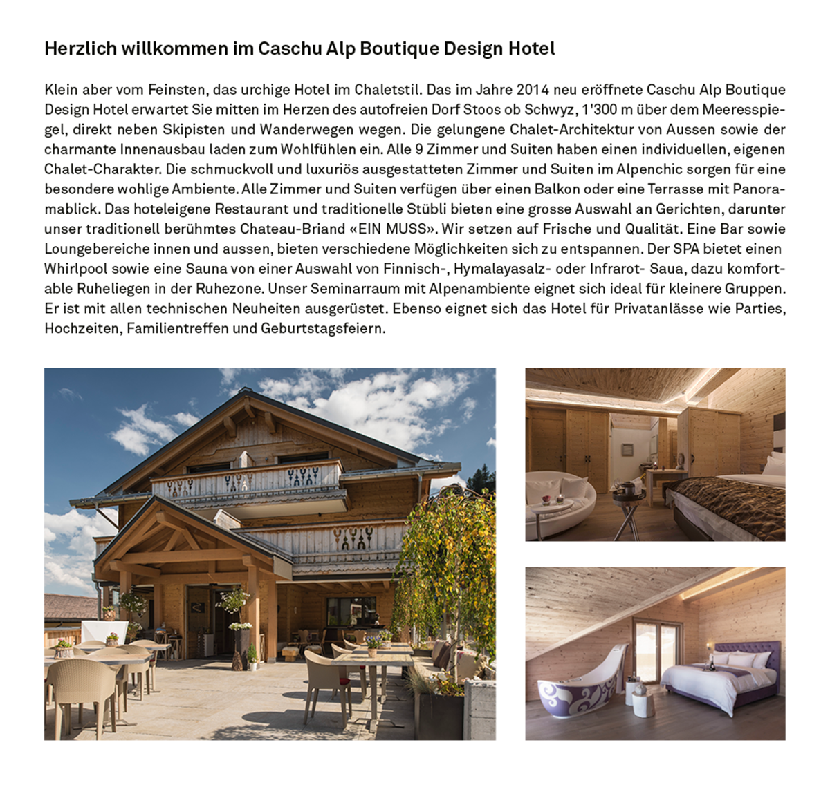 Boutique Design Hotel Cascha Alp