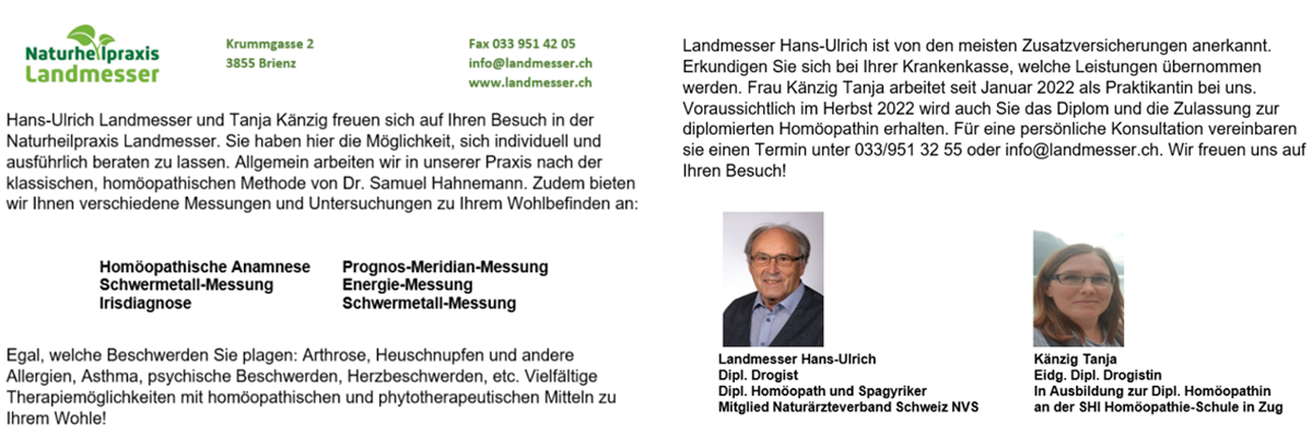 Naturheilpraxis Landmesser AG